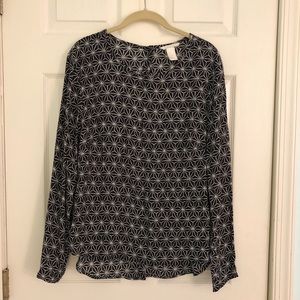 H&M Oversized Long-Sleeve Blouse